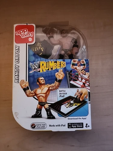 2012 MATTEL WWE RANDY ORTON RUMBLERS APPTIVITY WRESTLING FIGURE~NIP WORKS W/iPAD