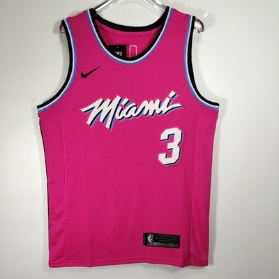 Dwyane Wade #3. Sewn version pink jersey. Custom. Men's Sizes S 2XL