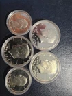 1976 S Bicentennial Half (3) and (2) Quarters (All 40% Silver Proof Coins)