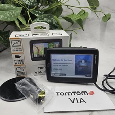 TomTom VIA 1410M SE NIB, a portable GPS navigator with a 4.3-inch touch screen