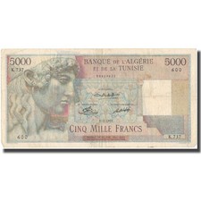[#800917] Banknote, Algeria, 5000 Francs, 1951, 1951-02-02, KM:109a, EF(40-45)
