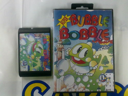 RARE!!! SEGA MD 16-BIT SUPER BUBBLE BOBBLE (USED) - Zdjęcie 1 z 2