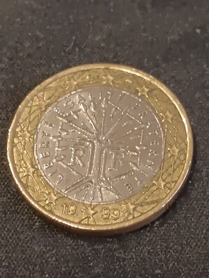 1999 France 1 Euro Coin Very RAREr Liberte Egalite Fraternte | eBay