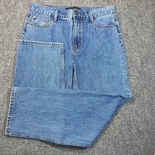 NEW Lioness Jeans Womens 10 Denim Old Faithful Straight Leg High Rise Cotton
