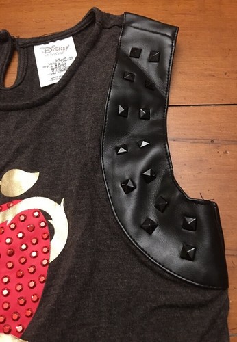Disney Store Girls Snow White Tank Sz 5/6 Apple Leather Studded Rhinestone RARE - Picture 4 of 6