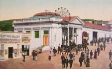 Entrance to Sutro Baths, San Francisco, California, Ca. 1910, Foto Gallery Sign