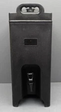 Carlisle Cateraide Insulated 5 Gallon Two-Handle Black Beverage Drink Dispenser