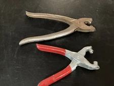 (2) Pair of Rivet Button Pliers / Punches ( 1 Bernard & 1 Unbranded )