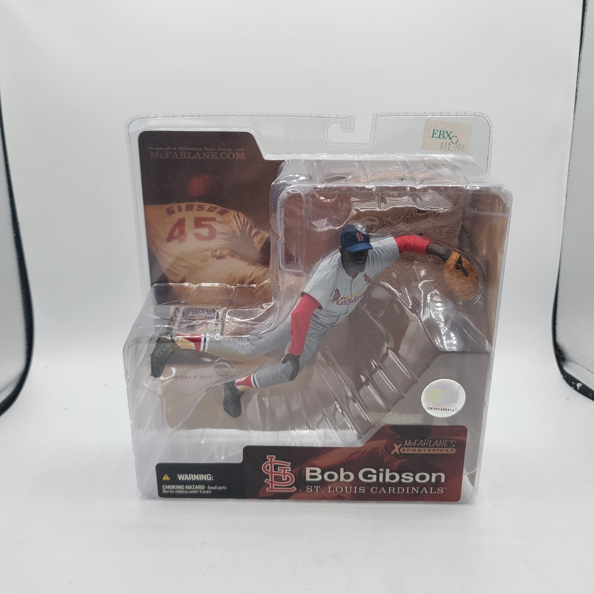 スポーツ MLB McFarlane Bob Gibson ST Cardinals McFarlane Toys 2004 MLB Series 1 St. Louis Cardinals Bob
