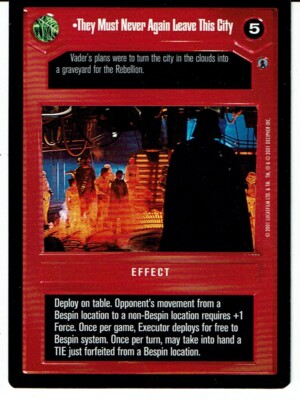 STAR WARS CCG REFLECTIONS III DARK SIDE PREMIUM SIE DÜRFEN DAS NIE WIEDER VERLASSEN