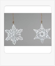 Weihnachtlicher H&auml;nger Schneeflocke 1 Modell sortiert