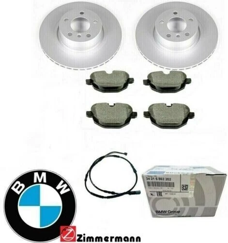 ★ NUEVO OEM Genuino BMW X3 X4 Kit de Freno Delantero y Trasero F25 Rotores Pastillas 34106879122 ★ Foto 3 de 3