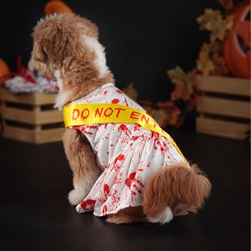 Pet Dog Halloween Outfit Cape Clothes Costume Cat Cute Comfy Dress Christmas - Picture 9 of 20