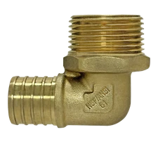 5 Pack XFITTING 1" Pex B X 1" Male Threaded Elbow 1" Pex B Male Elbow   