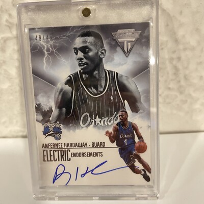2013 Panini Titanium Electric Endorsements Signatures /49 Anfernee Hardaway Auto