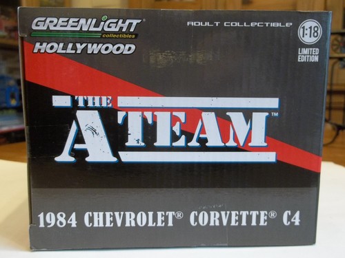 Greenlight 13532 - THE A TEAM - Face's 1984 Chevrolet Corvette - 1/18 Scale NEW - Picture 5 of 6