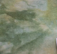 Grace  HAND DYED RUG HOOKING WOOL over 1/8 yd green yellow red Spotted Cur