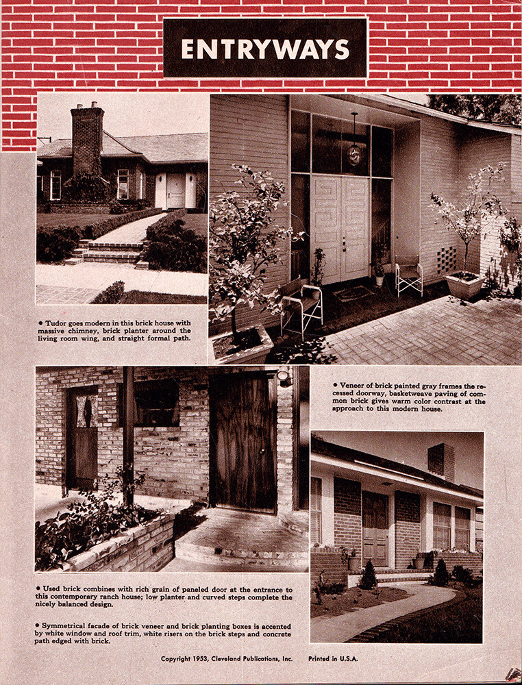 1953 BRICK AT HOME Fireplaces Barbecues Chimneys Terraces Pools