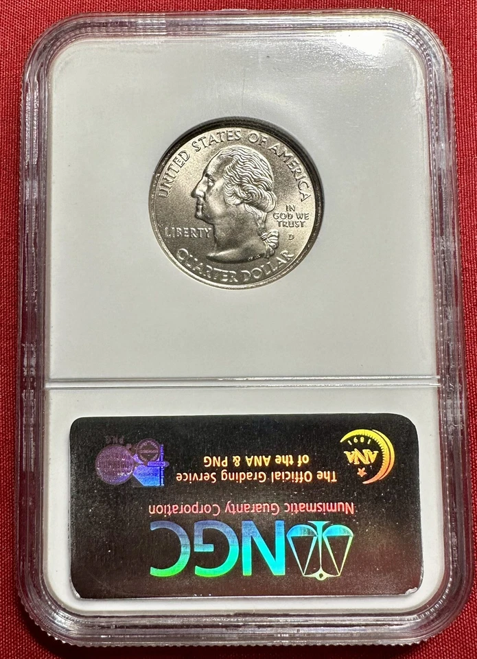 Uncirculated 2005 D SMS 25 Cent State Oregon Quarter MS 68 NGC Certified - Image 2 of 2