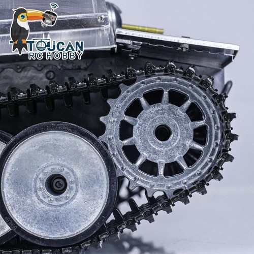 Mato 1/16 Full Metal Tiger I RTR RC Metal Color 1220 Battle Tank Track Wheels - Picture 11 of 12
