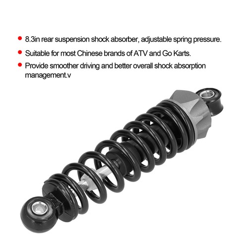 8.3in Shock Absorber Rear Suspension Adjustable Spring Pressure for Motorcycle S - Picture 11 of 12