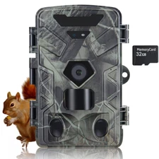 36MP Hunting Trail Camera 4K Wildlife Scouting Game Cam Night Vision No Glow