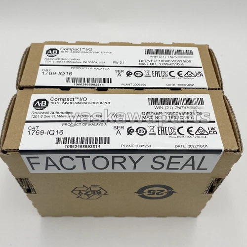 AB 1769-IQ16 CompactLogix 16 Pt 24VDC D/I INPUT Modul 2023 Neu Factory Sealed - Bild 4 von 5
