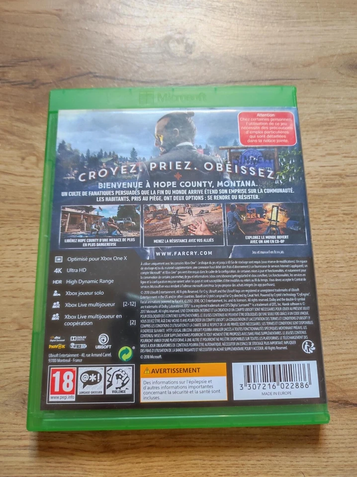FARCRY FAR CRY 5 XBOX ONE / SERIES X TBE PAL FR, photo 4 sur 4