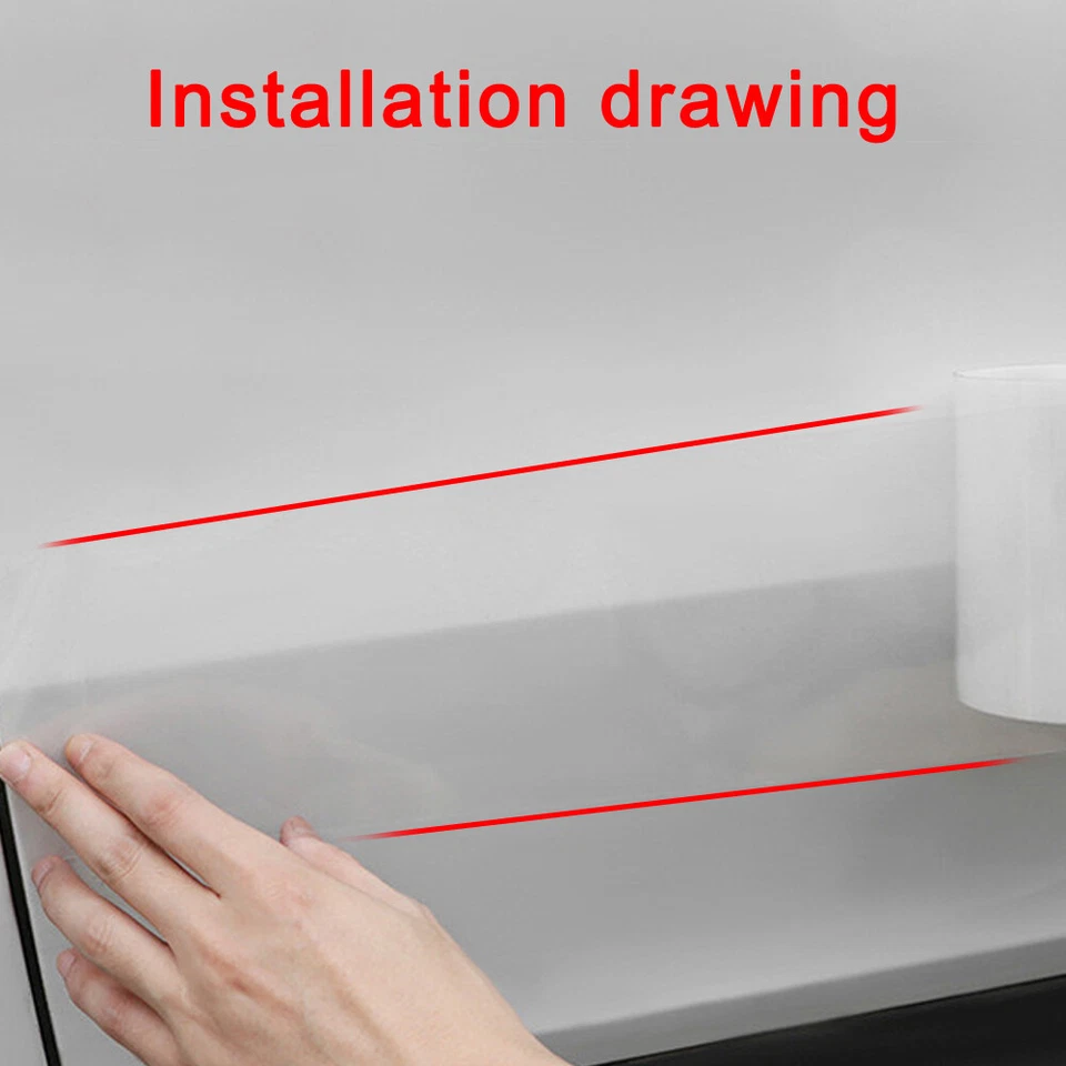 Protector de pintura de borde de puerta de sujetador de película protectora transparente de vinilo de 3M*15 cm*en 6"x120" Foto 4 de 4