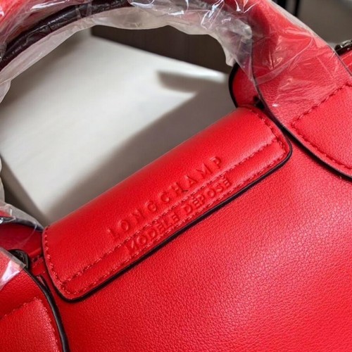 Longchamp Le Pliage Cuir XS Mini Leather Shoulder Bag Red Outlet NEW JAPAN #JAB - Picture 4 of 6