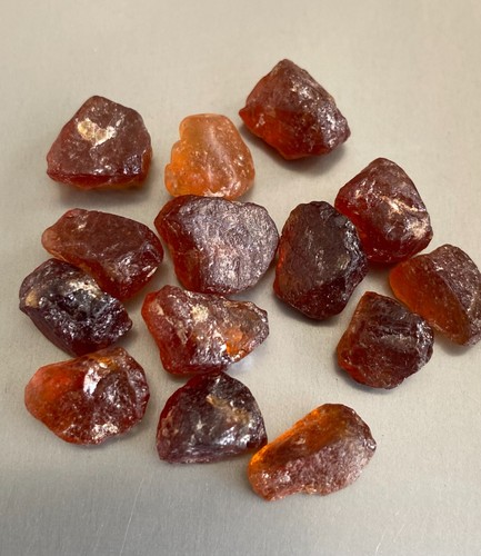 Cool Lot 111 cts Natural Coca and Fanta Colour Hessonite Rough - Picture 2 of 5