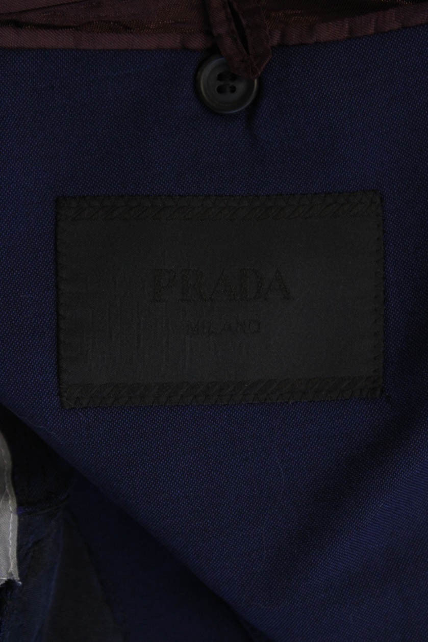 Prada Mens Wool Solid Single Breasted Lightweight… - image 8