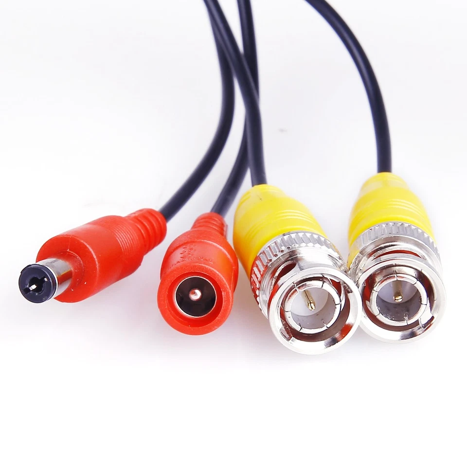 4 Pack 30M/100ft All-in-One BNC Video Power Cables, Extension Surveillance Ca... - Image 3 of 4