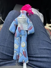 NEW Dammit Doll Stuffed Plush Doll Toy  12" Hawaiian Floral Pattern ORIGINAL NEW