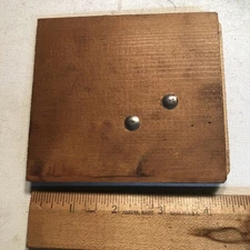 Vintage Germany Cuckoo Clock part Rear Case Wood Door w/ Gong