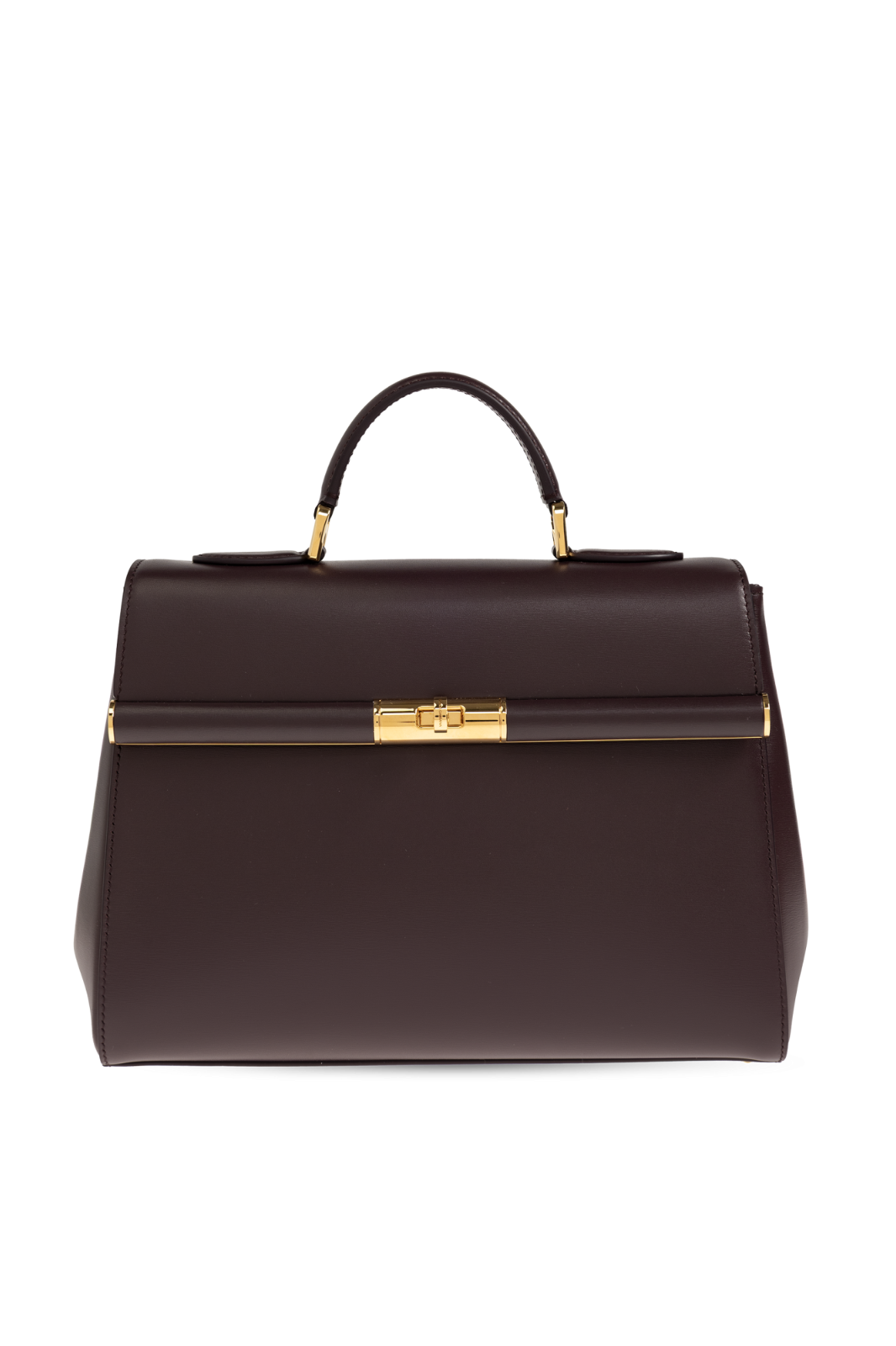 DOLCE&GABBANA Marlene Purple Leather Top Handle Bag New & Authentic