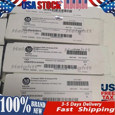 New Sealed AB 5069-RTB18-SCREW Compact 5000 18-Screw in box US Free Tax