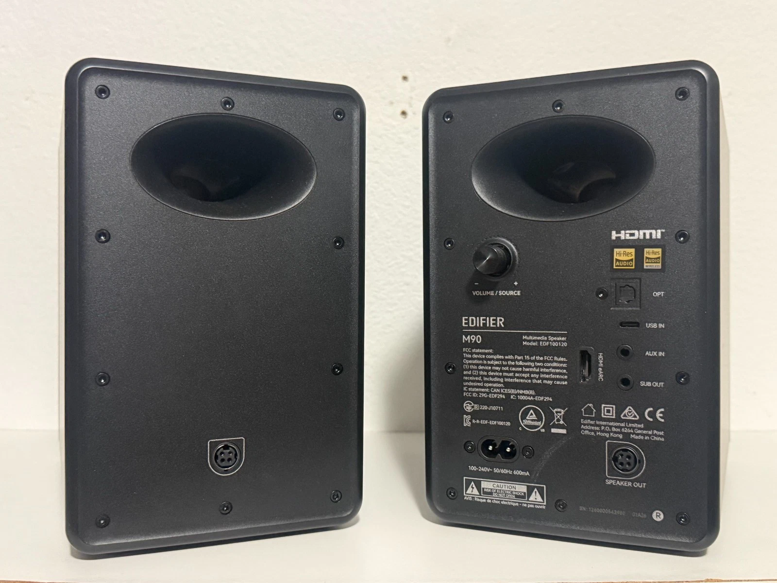 Altavoces Edifier M90 100W Bluetooth 6.0 HDMI eARC USB-C Control Remoto Negro- 4