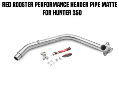 RED ROOSTER EXHAUST HEADER PIPE MATTE FIT FOR ROYAL ENFIELD HUNTER 350
