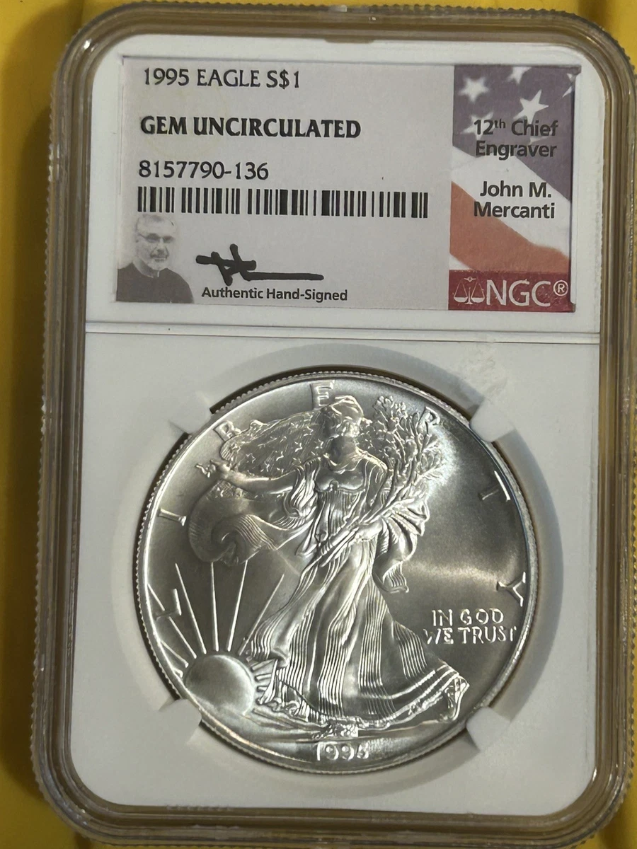 American Eagle 1 oz Precious Metal Content per Unit 1995 Silver