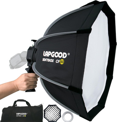 Bowens Mount Softbox 32''/80CM Handheld Quick Set-Up, S-Type Bracket Compatible 