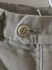 R.M. WILLIAMS Moleskin Pants Flat Front Men's 32x29.5 Light Brown Cotton