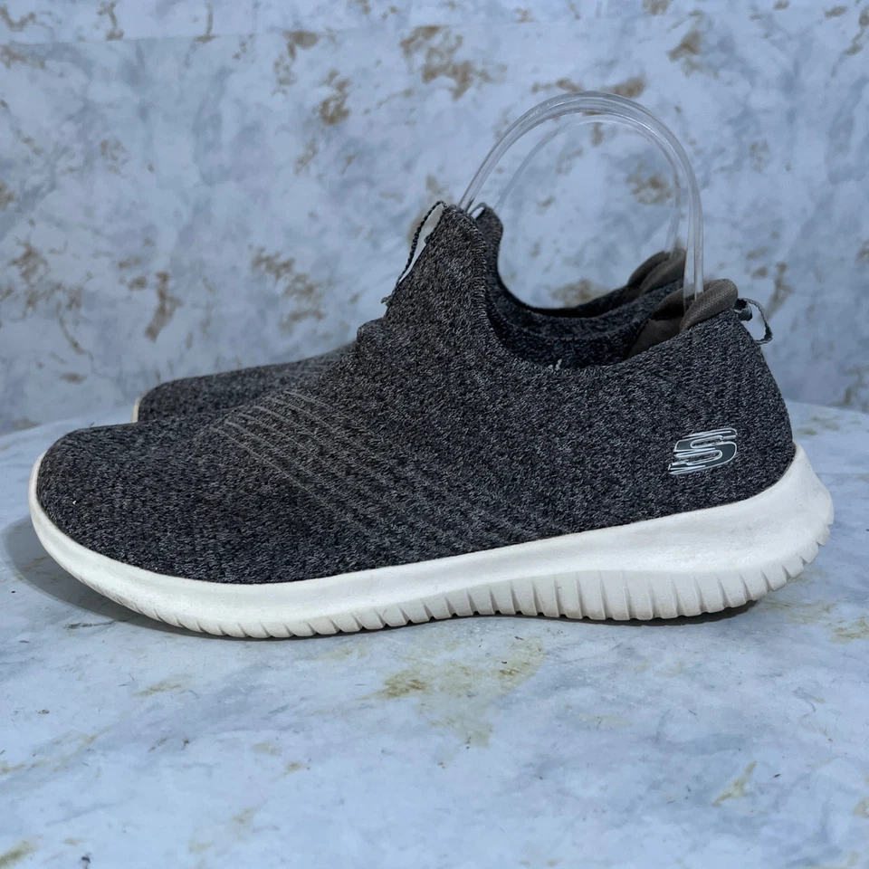 Zapatos Skechers Ultra Flex para mujer talla 7,5 grises blancos cómodos zapatillas para caminar Foto 4 de 4