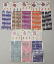 Lot of 8 Random Regular Tip Not Sure Tip Boards  Pull Tabs/Jar Tickets