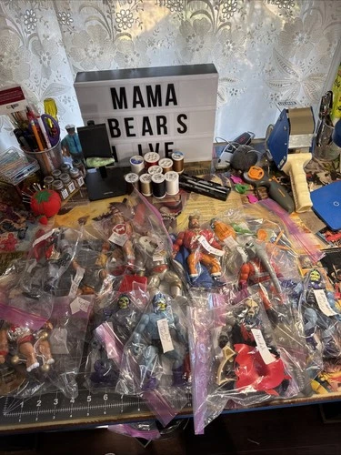 Vintage Heman MOTU Action Figures Lot 1986 Lot X’s 12 Figures Accessories MOTU