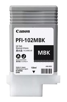 Original Canon PFI-102MBK Mattschwarz Tintenpatrone 0894B001 BN in Pack 2026