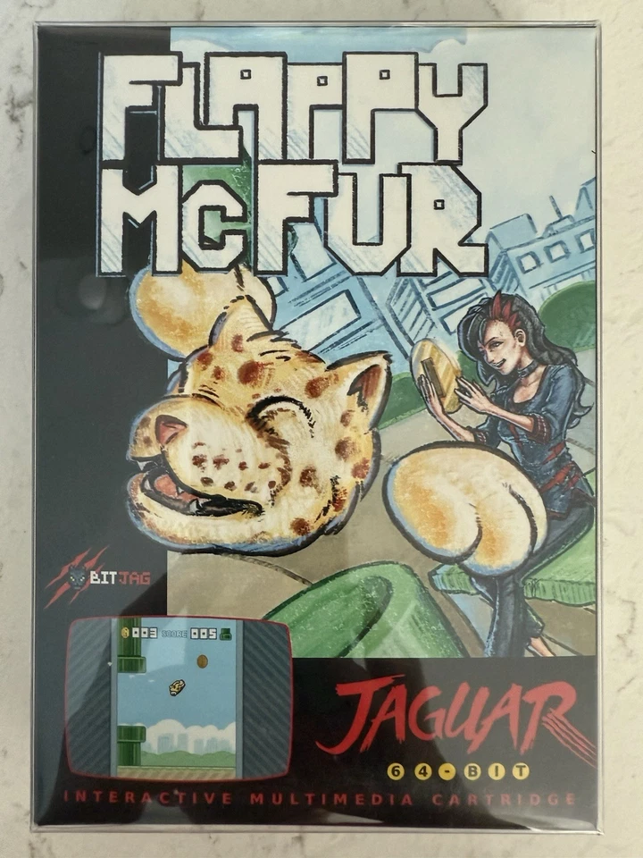 Flappy McFur Atari Jaguar Cartridge New CIB BitJag Very Rare Deluxe Edition Art - Image 2 of 4