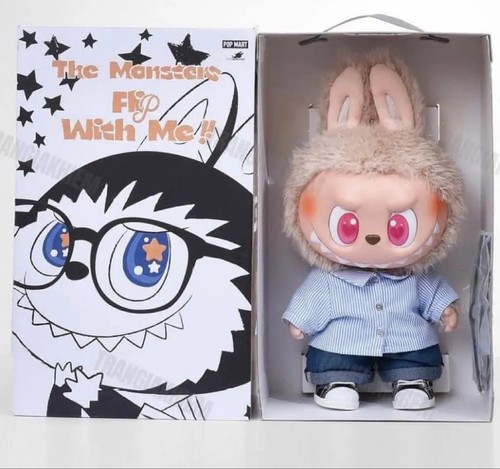 POPMART THE MONSTERS FLIP WITH ME Vinyl Plush – Labubu Character From Japan New