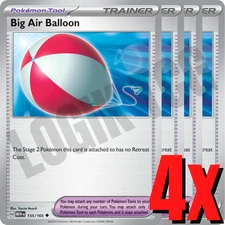 4x Big Air Balloon 155/165 x4 - Pokemon 151 - Pokemon TCG - Playset