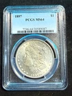1897 MORGAN DOLLAR PCGS MS64 087
